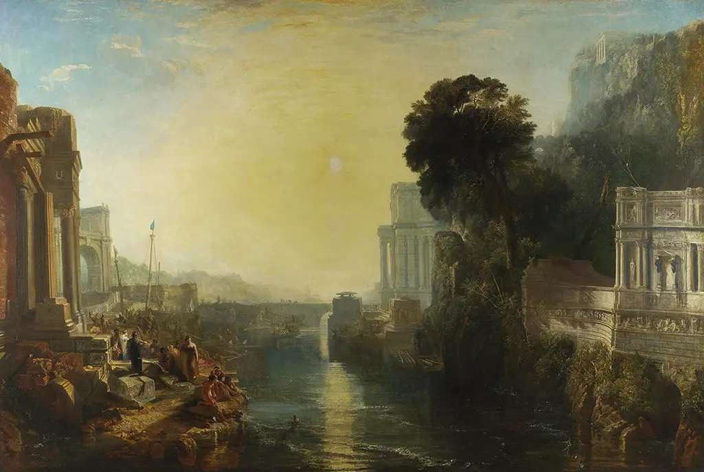 Dido Building Carthage in Detail William Turner